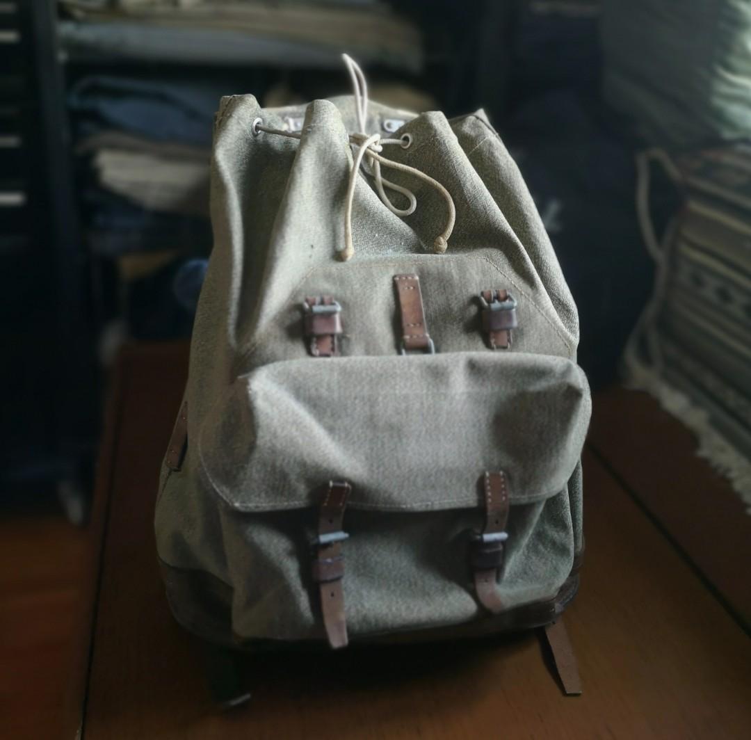 Vintage Swiss army backpack Nigel RRL McCoy's freewheeles Tcb warehouse