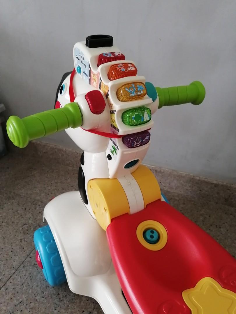 Vtech Zebra Scooter Vtech Baby Scooter 3-in-1 Zebra Scooter From