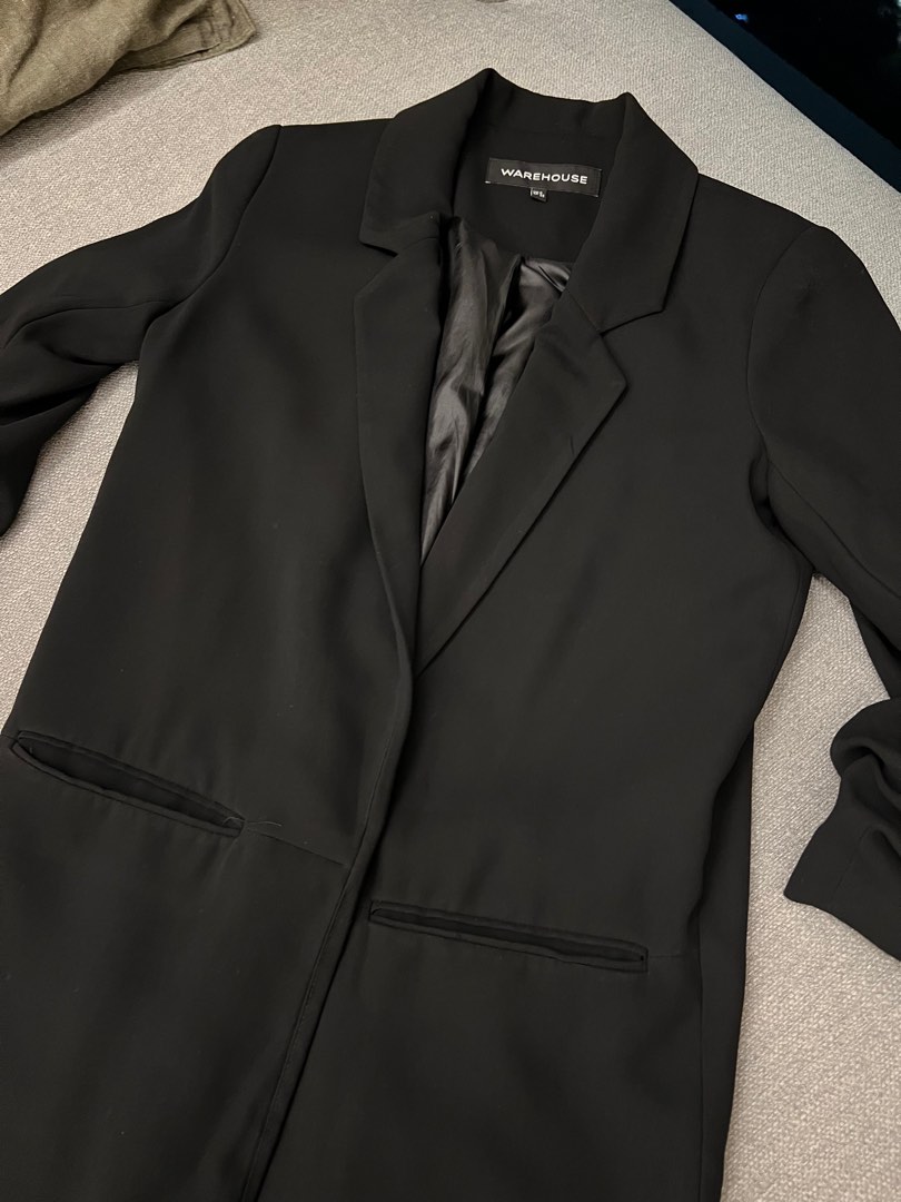 Warehouse black blazer sale