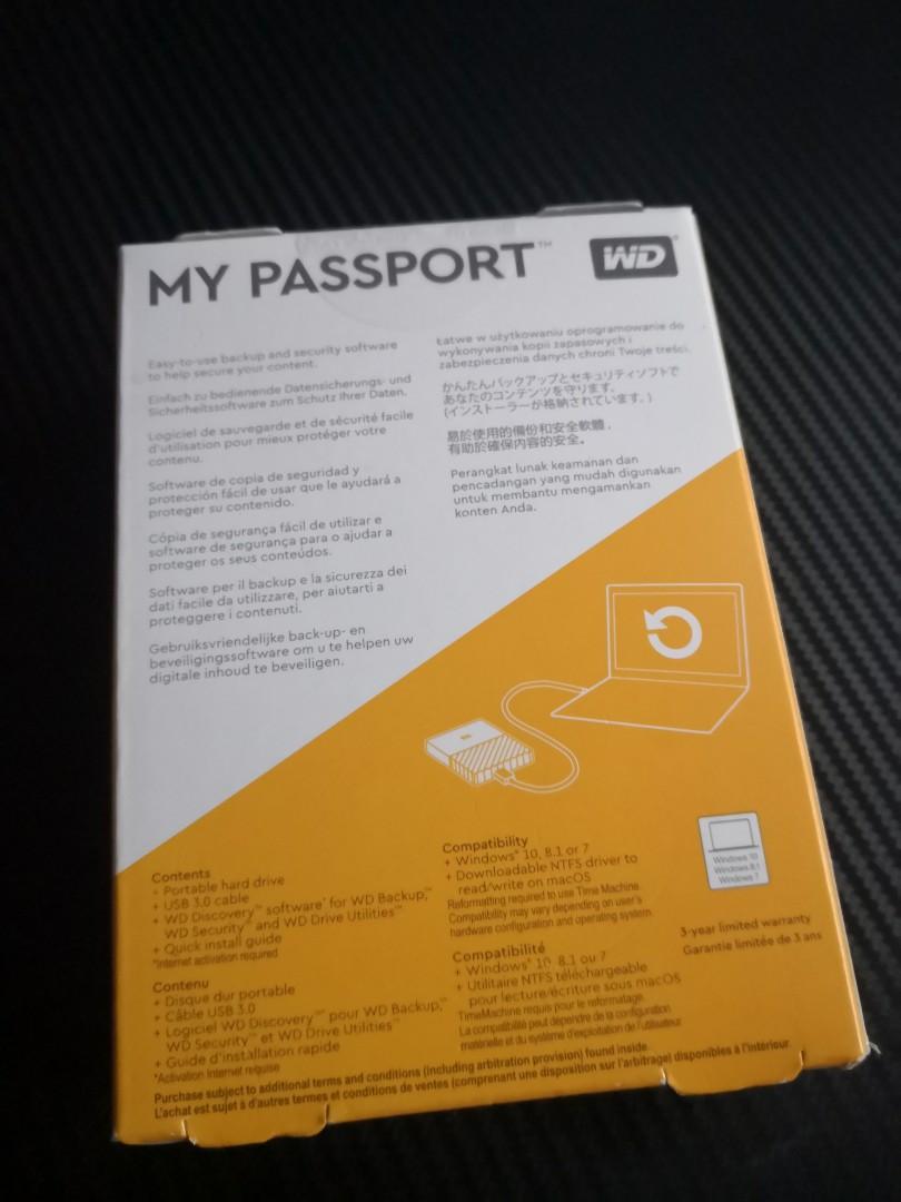 Wd My passport, Computers & Tech, Parts & Accessories, Other ...