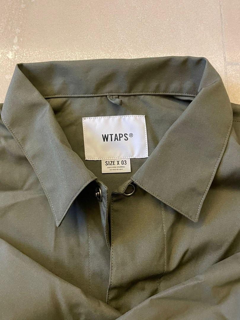 Wtaps 全新] Wtaps HUEY Poplin shirt (Olive Drab), 男裝, 外套及戶外