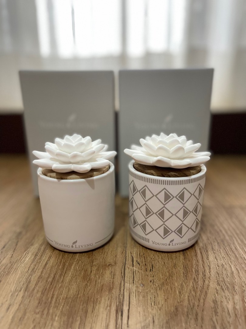 Young Living Mini Ceramic Succulent Diffusers, TV & Home Appliances, Air Purifiers