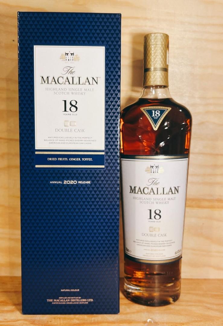 麥卡倫18年雙桶威士忌Macallan double cask 18yrs Whisky 700ml, 嘢食