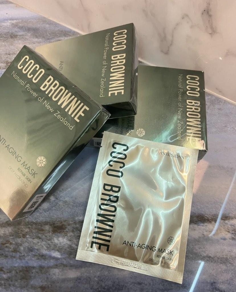 預訂* 新西蘭 Coco brownie ANTIAGING MASK (一盒七片), 美容＆個人護理, 健康及美容 皮膚護理, 面部
