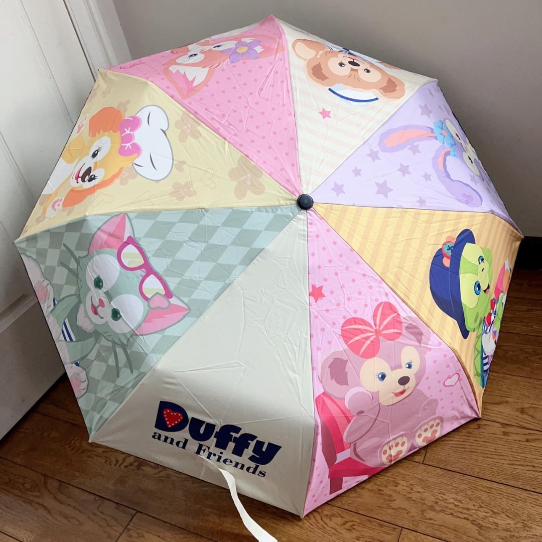 【国内配送】 Duffy 日本Disney and 興趣及遊戲 主題縮骨遮伸縮雨傘, Friends 小物
