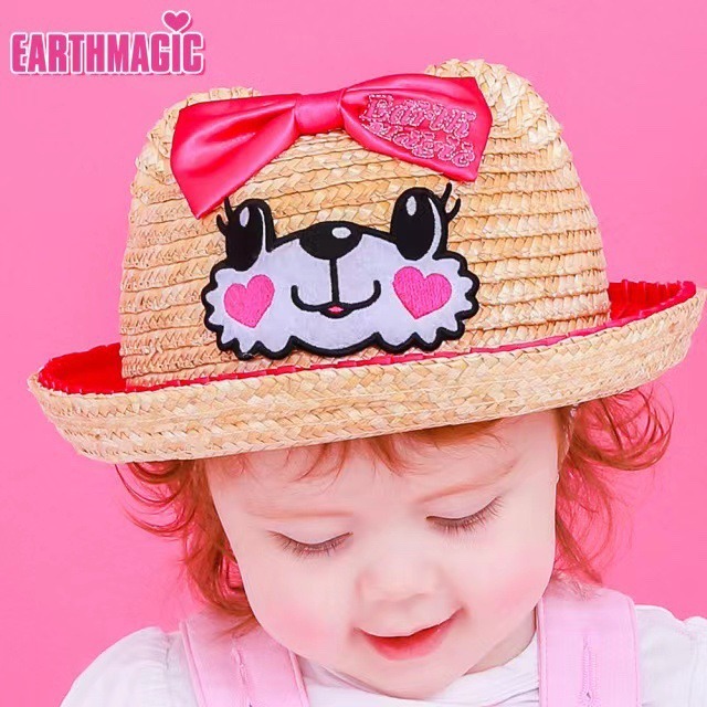 日本EARTHMAGIC 小熊造形童裝草帽, 兒童＆孕婦用品, 嬰兒及小童流行