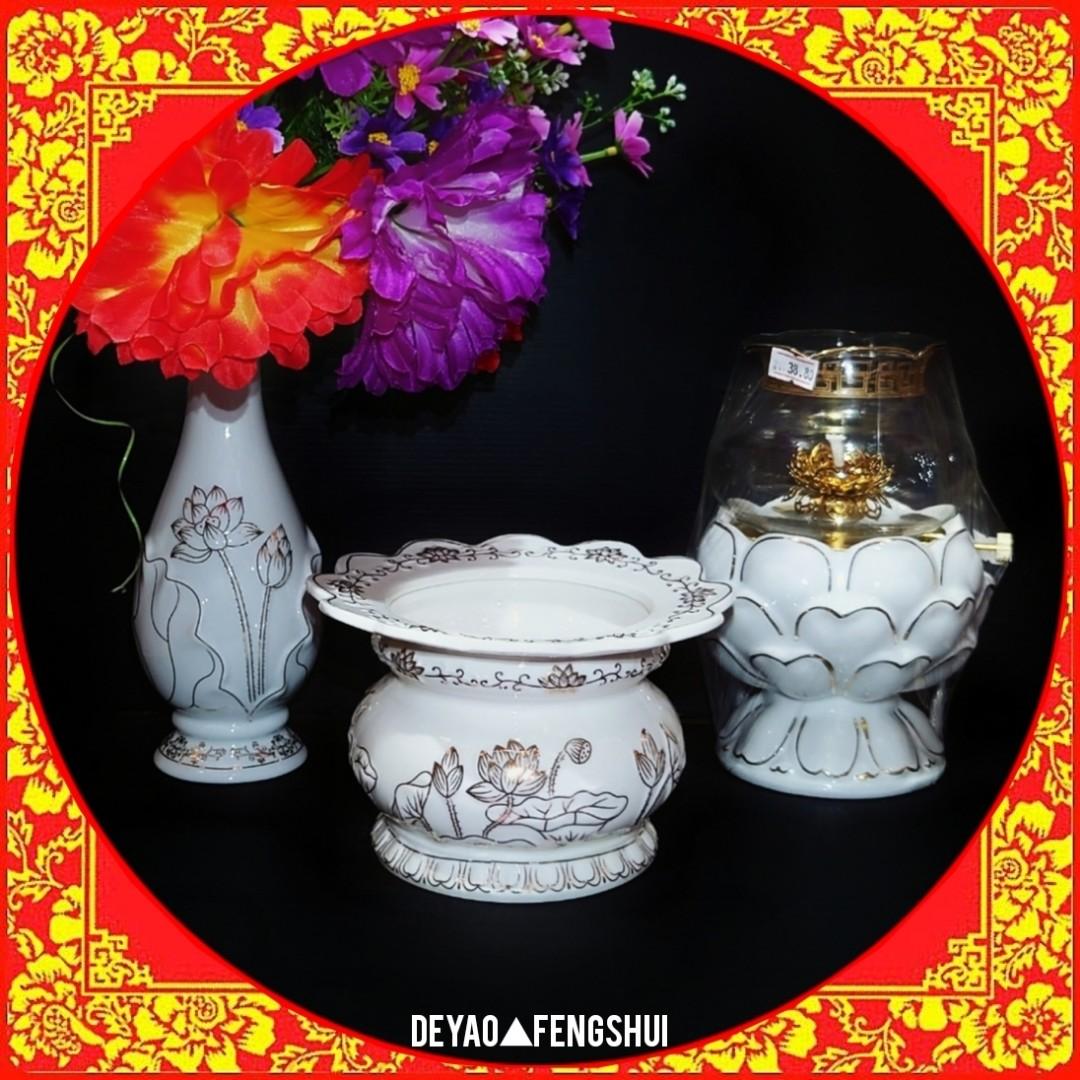 Lotus Ceramic Teacup , Furniture & Home Living, Kitchenware & Tableware