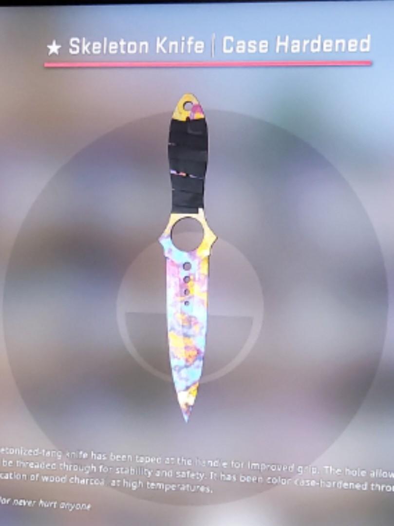 Skeleton Knife Case Hardened, Video Gaming, Gaming Accessories, In
