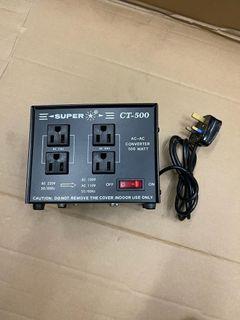 日本原装 SUPERCT500电源變壓器220V/110V互調