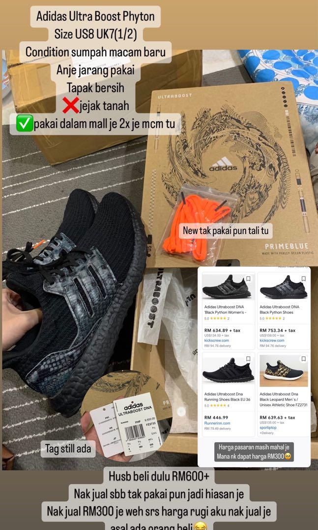 Adidas Ultra Boost Black Phyton Like new with box Men s Fashion