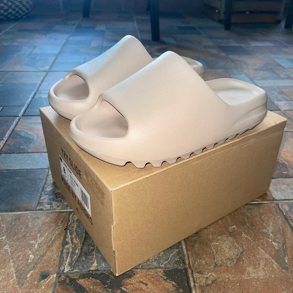 Adidas Yeezy Slide Pure, Men's Fashion, Footwear, Slippers u0026 Slides on  Carousell