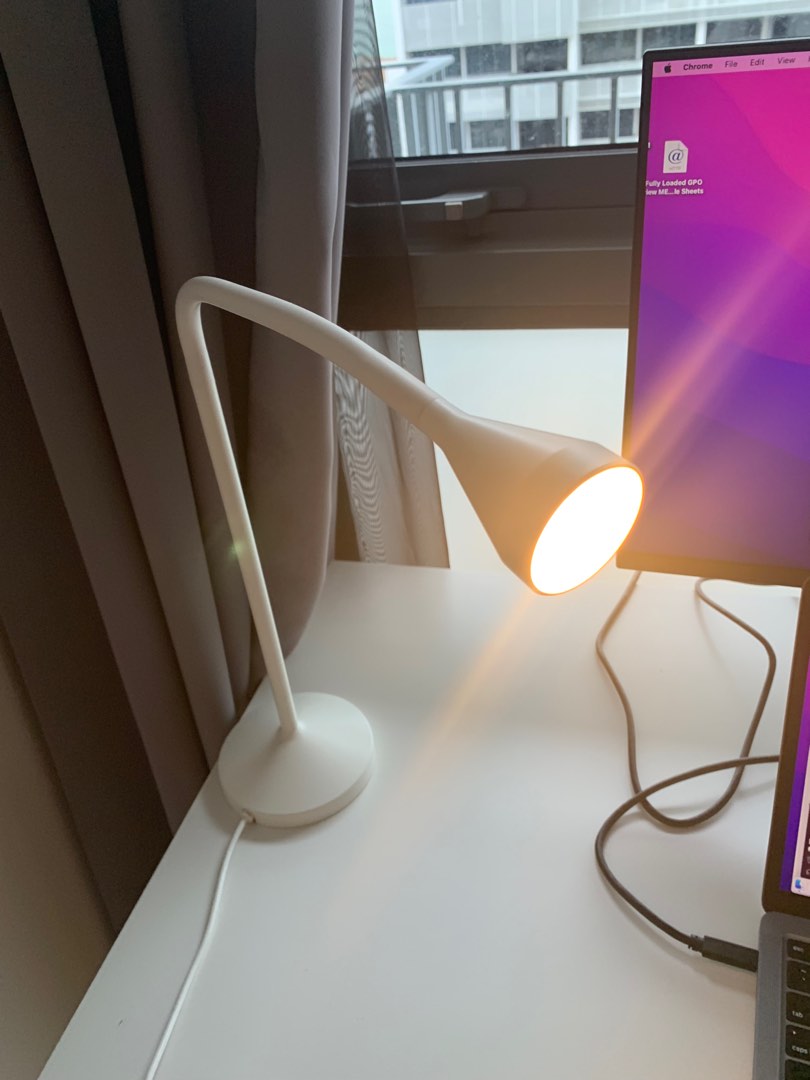 Adjustable/flexible desk study table work lamp ikea, Furniture & Home ...