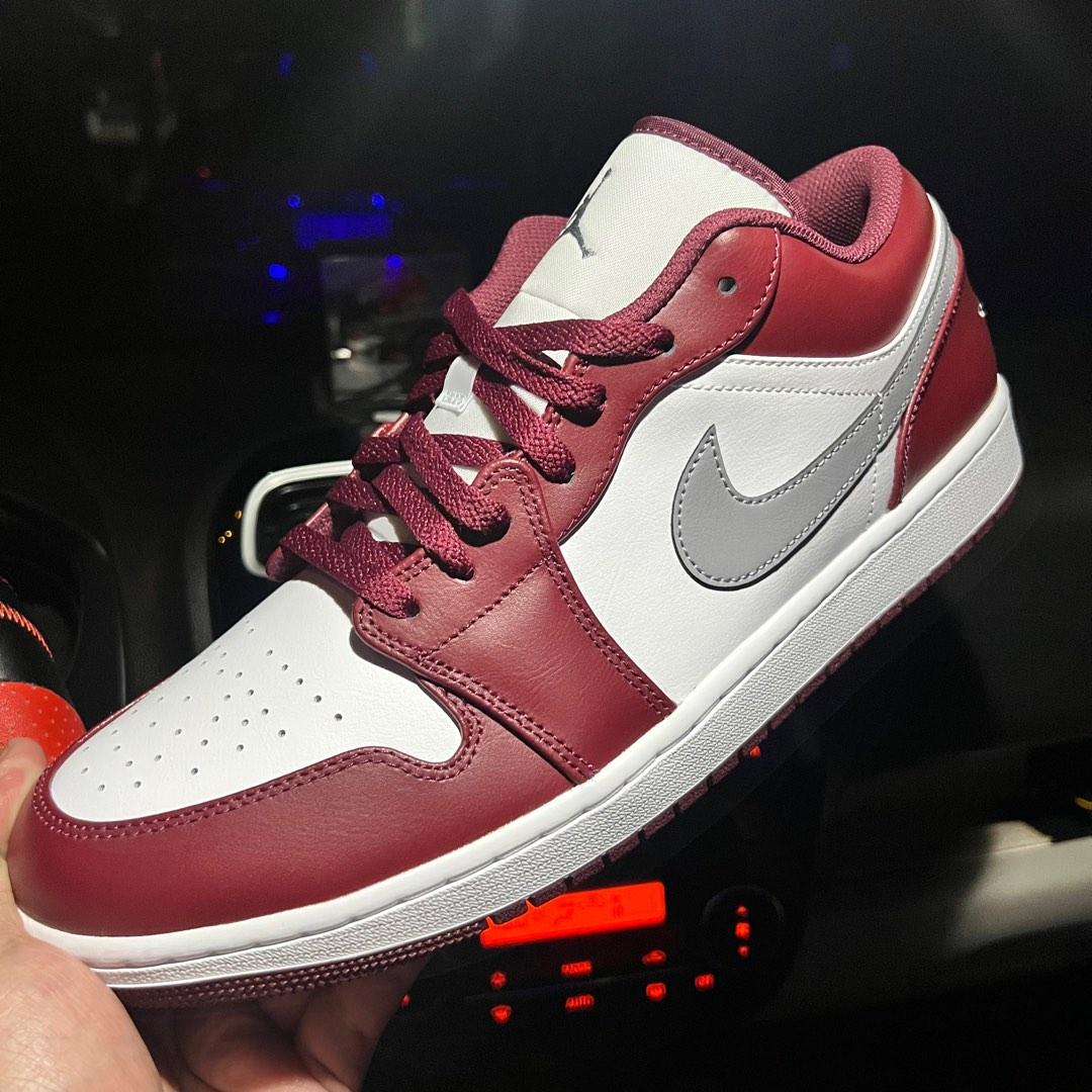 Air Jordan 1 Low Cherrywood Red 13 US, Men's Fashion, Footwear