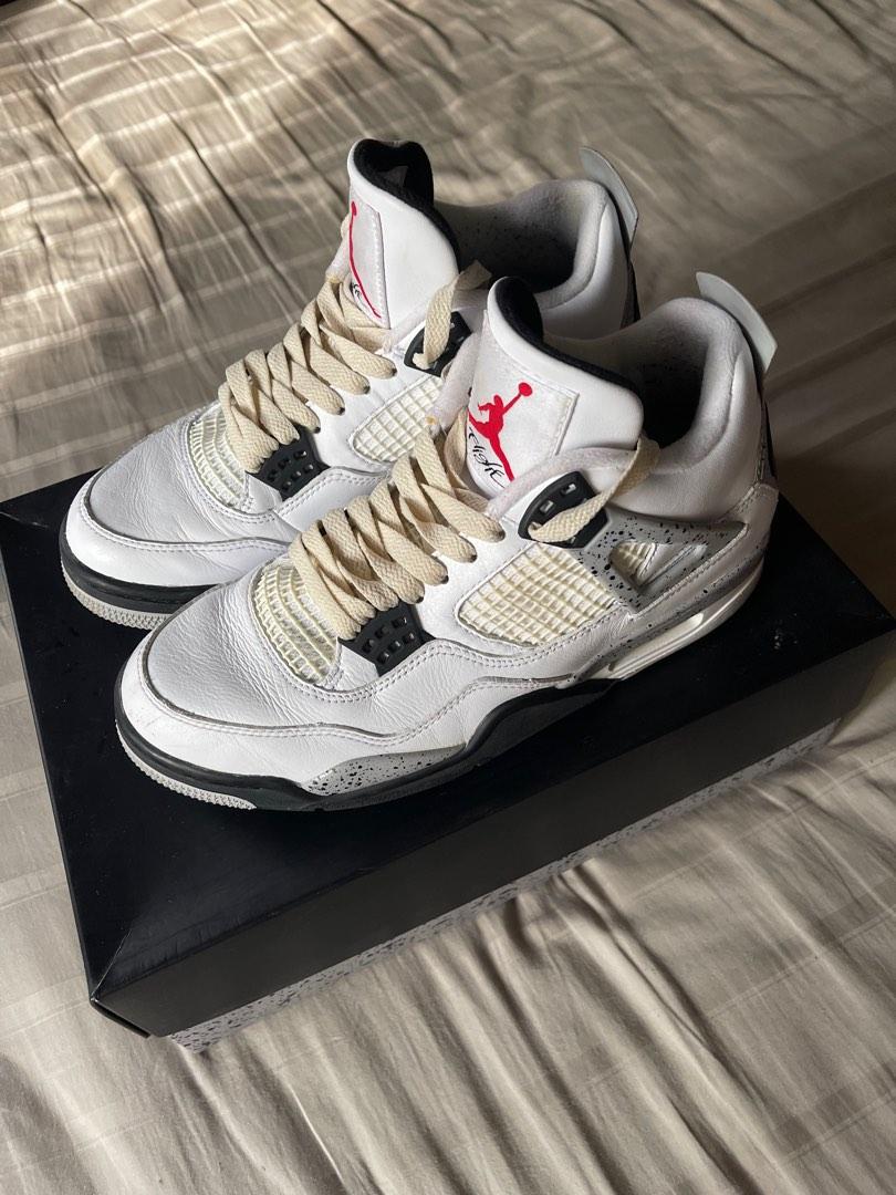 Air Jordan 4 White Cement