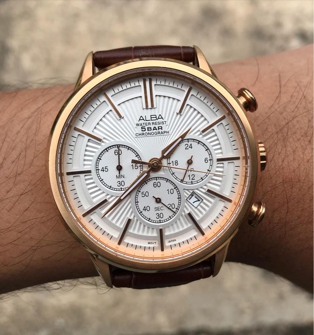 Alba chronograph water resist 5 bar online