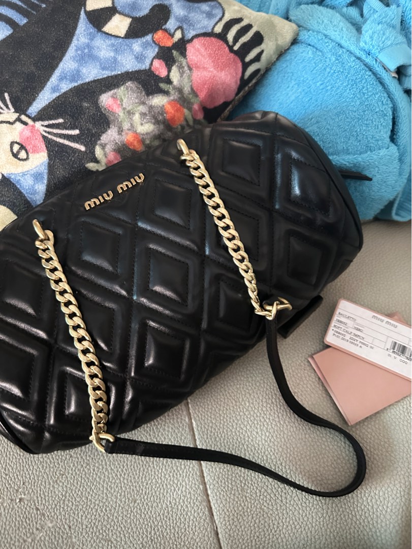 売れ済オンライン MIU MIU 99FW Unborn Calf shoulder bag | 192.155