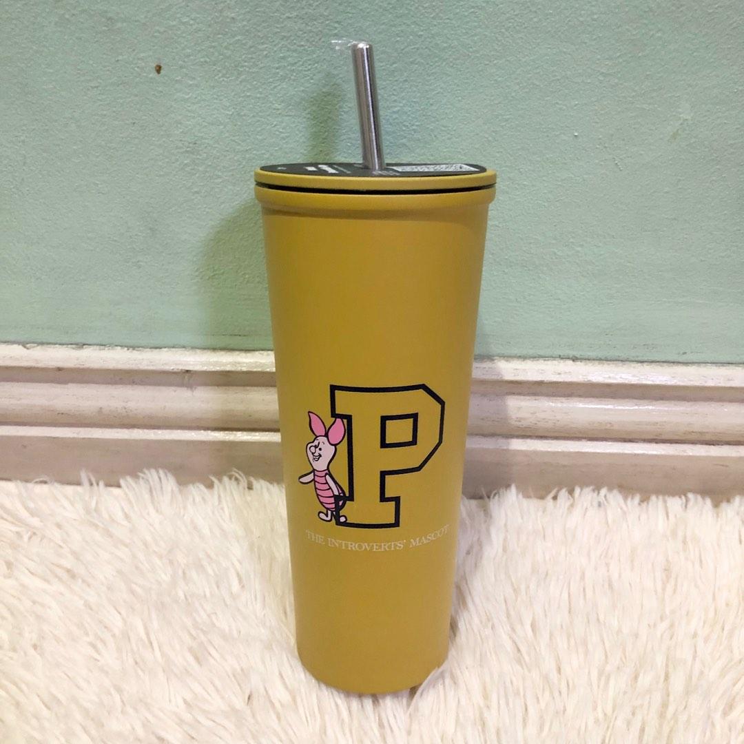 [Authentic] Typo Stainless Steel Tumbler with Straw, Furniture & Home Living, Kitchenware