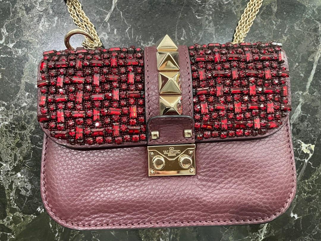 Authentic Valentino rock stud flap bag limited edition Women s