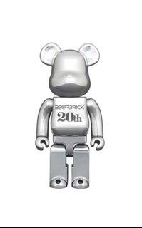 Bearbrick 20th Anniversary Deep Chrome 400%