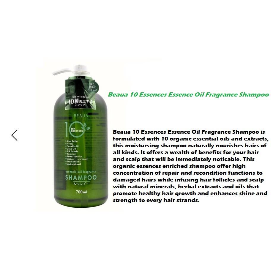 BEAUA Ten Essence Shampoo (with Essential Oil Fragrance) 700ml, Beauty