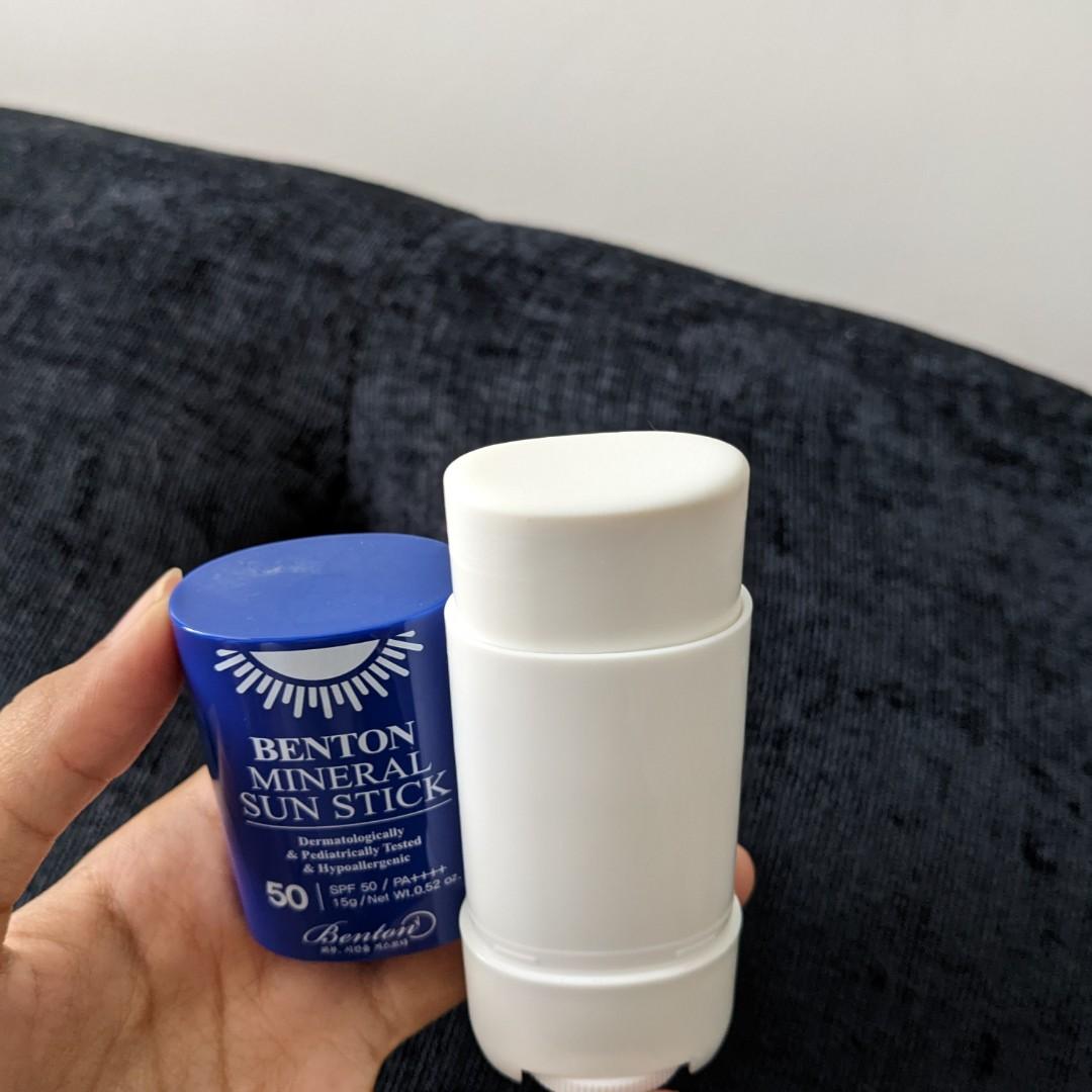 Benton Mineral Sun Stick SPF 50, Kesehatan & Kecantikan, Kulit, Sabun ...
