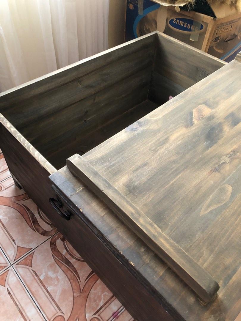 Big Antique Chest Center Table, Furniture & Home Living, Furniture