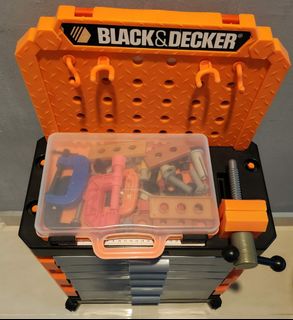 Black & Decker Toy Workbench, Hobbies & Toys, Toys & Games on Carousell