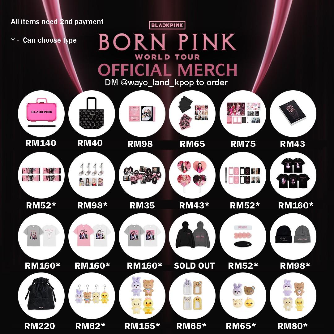 BLACKPINK BORN PINK WORLD TOUR OFFICIAL MERCH, Hobbies & Toys