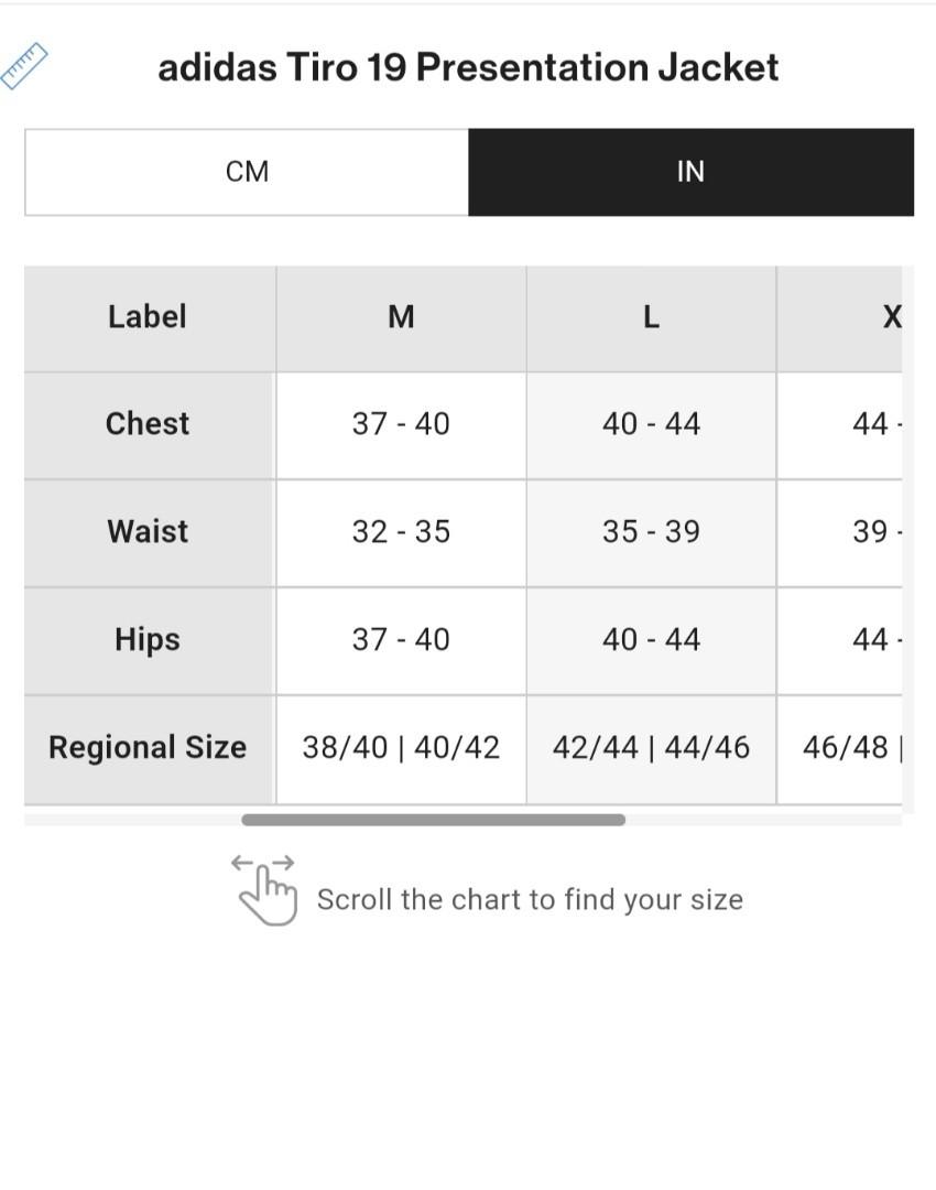 Adidas tiro 19 size chart new arrivals