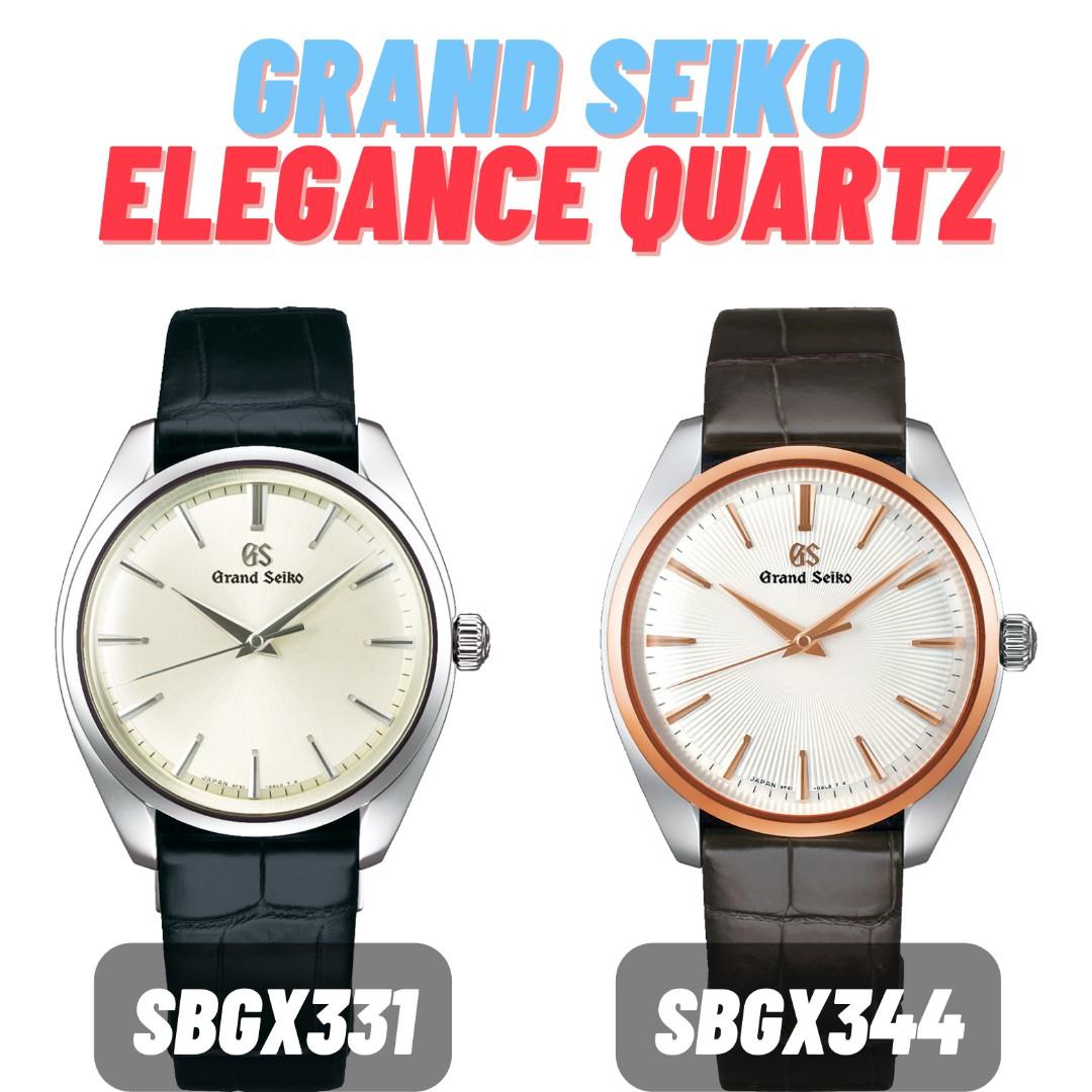 Brand New Grand Seiko Elegance Collection 9F Quartz SBGX331 SBGX344, Men's  Fashion, Watches & Accessories, Watches on Carousell