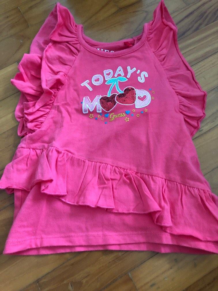 Branded Guess baby girl top pink child kids, Babies & Kids, Babies