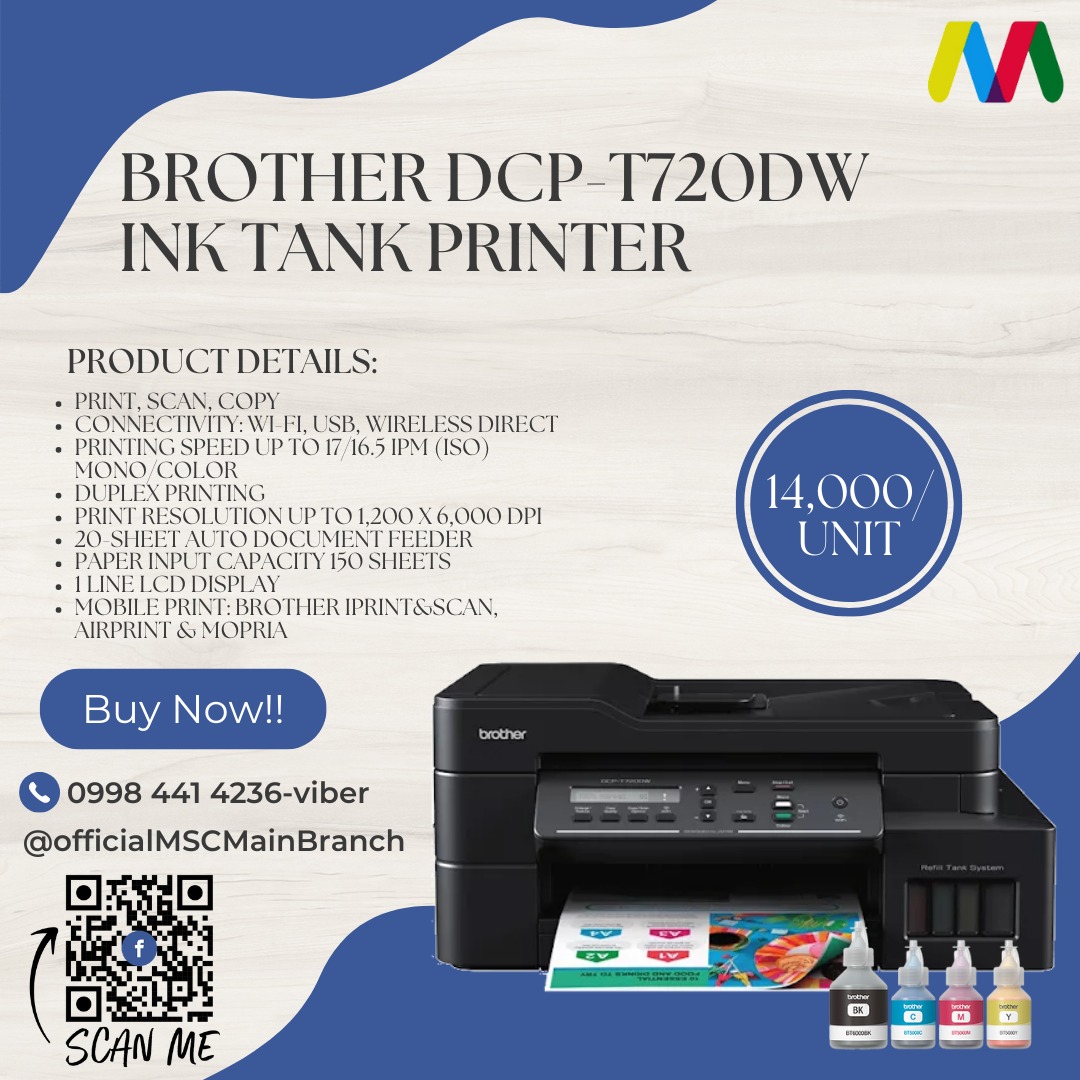 Brother DCPT720DW Ink Tank Printer for SALE!!, Computers & Tech