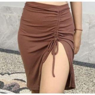 Brown Skirt rok serut