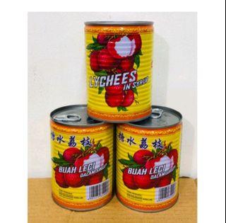 Buah kalengan lecci