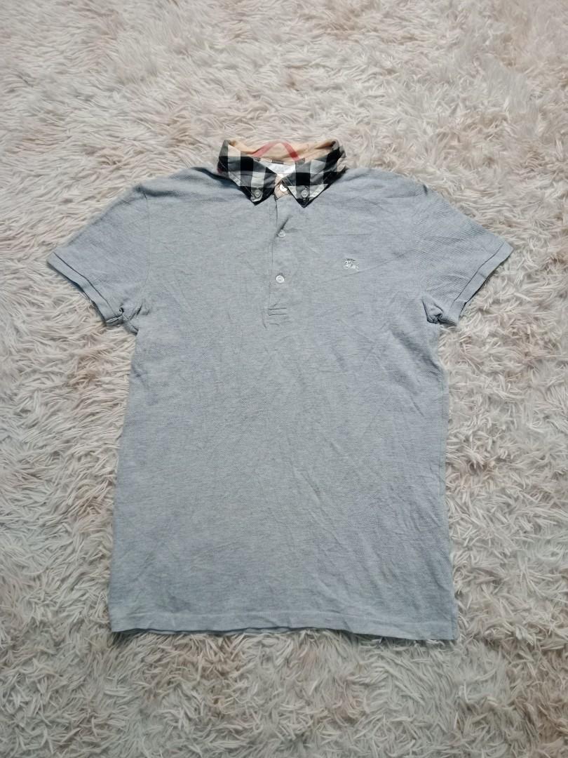 Burberry polo top kids grey