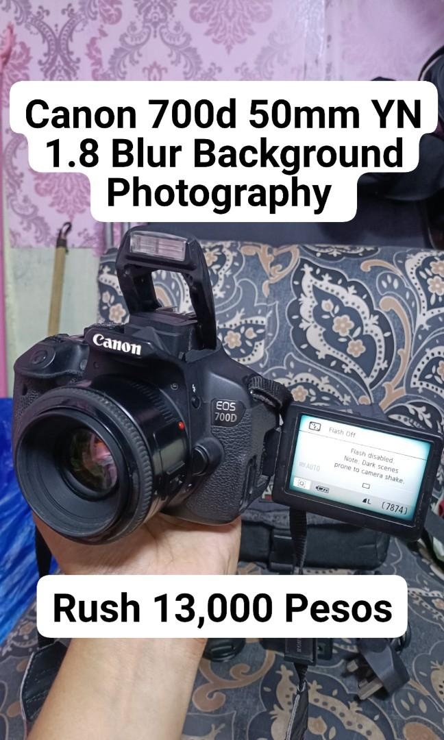 Máy ảnh Canon 700D với ống kính Yongnuo 50mm 1.8 để chụp chân dung mờ nhạt (Bokeh Lens): \