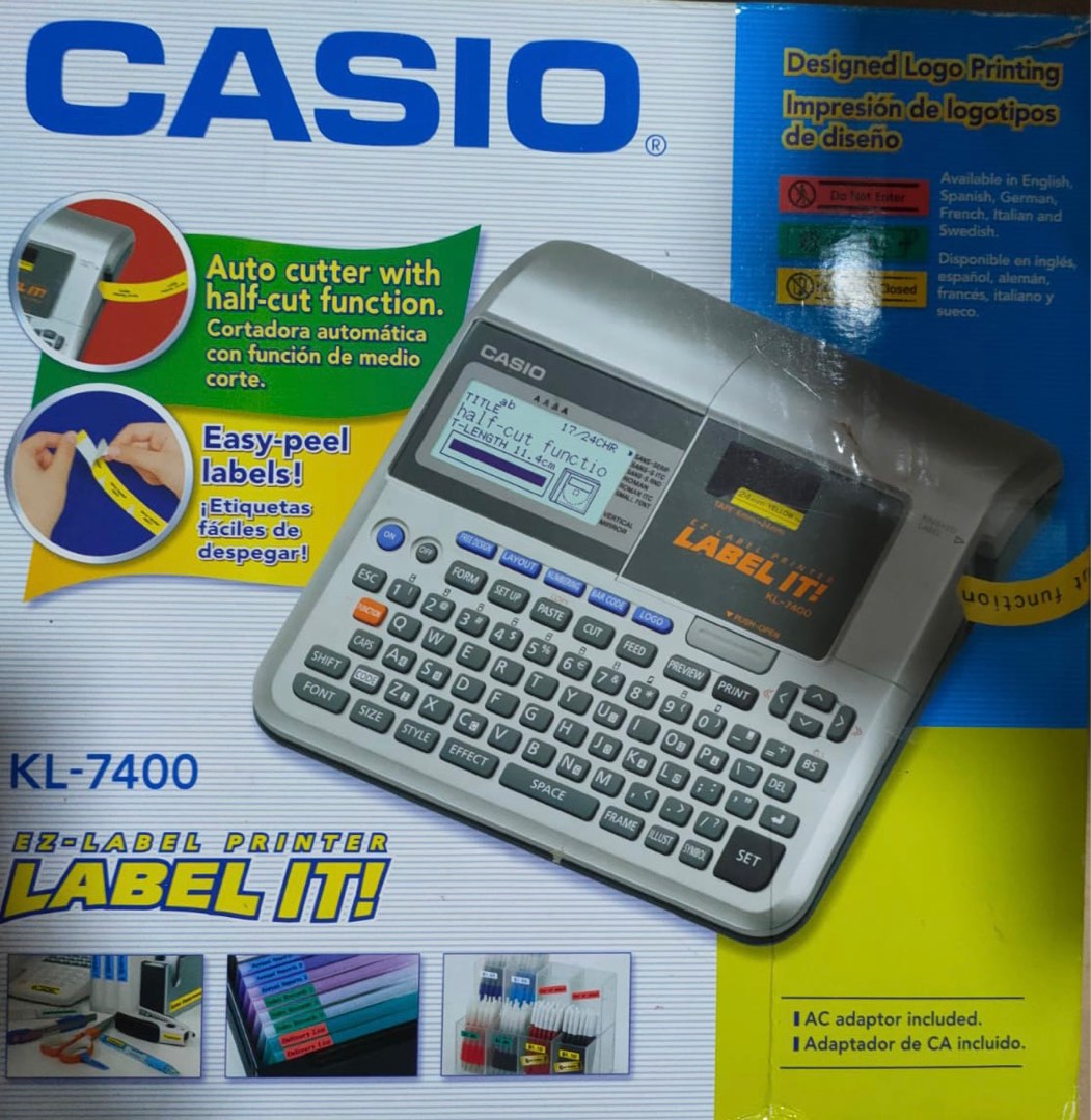 Casio label printer KL7400, Computers & Tech, Printers, Scanners