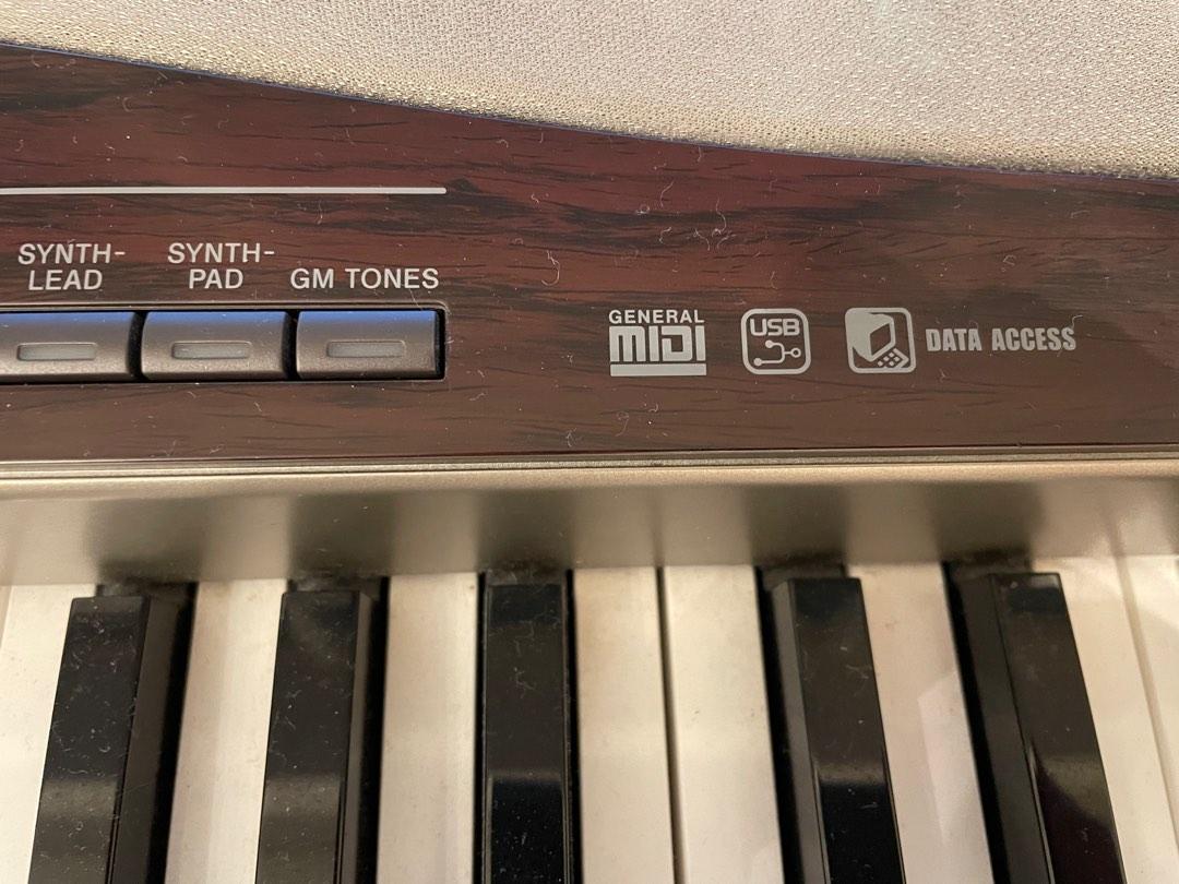 Casio Privia PX400R digital piano with bench, pedal, Hobbies & Toys