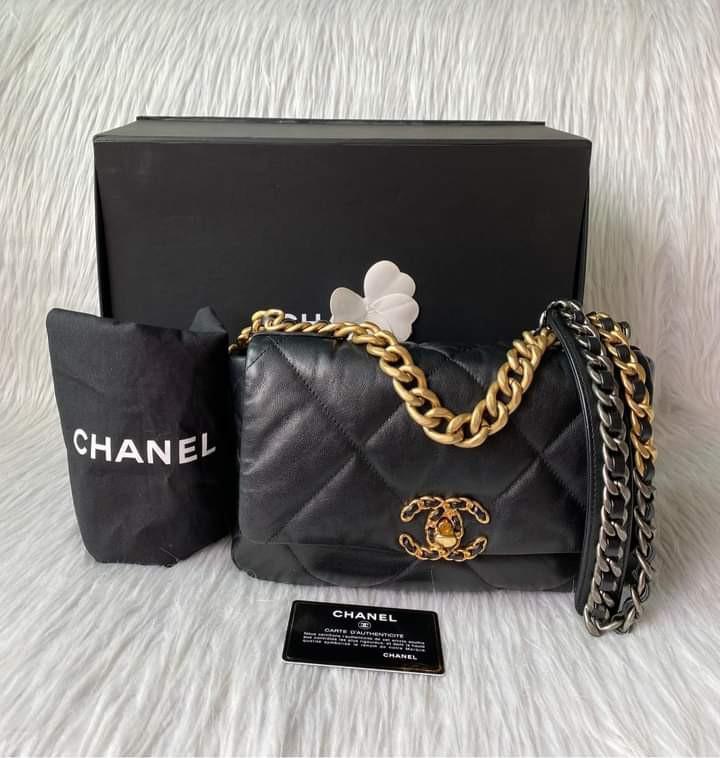 Chanel 19 Pouch, Luxury, Bags & Wallets on Carousell