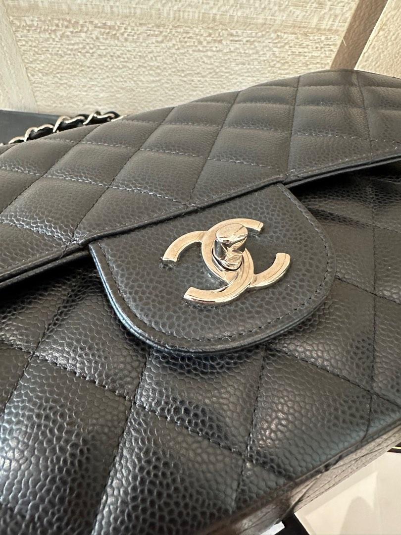 Chanel Jumbo Caviar Classic Double Flap Bag, Luxury, Bags & Wallets on