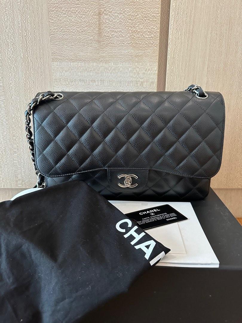 Chanel Jumbo Caviar Classic Double Flap Bag, Luxury, Bags & Wallets on