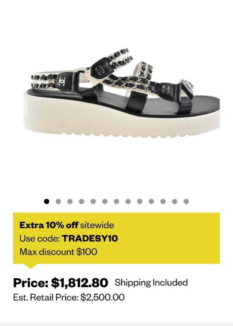 CHANEL SANDALS teva dad sandals selling really low!!!!!!, Women's Fashion,  Footwear, Wedges on Carousell