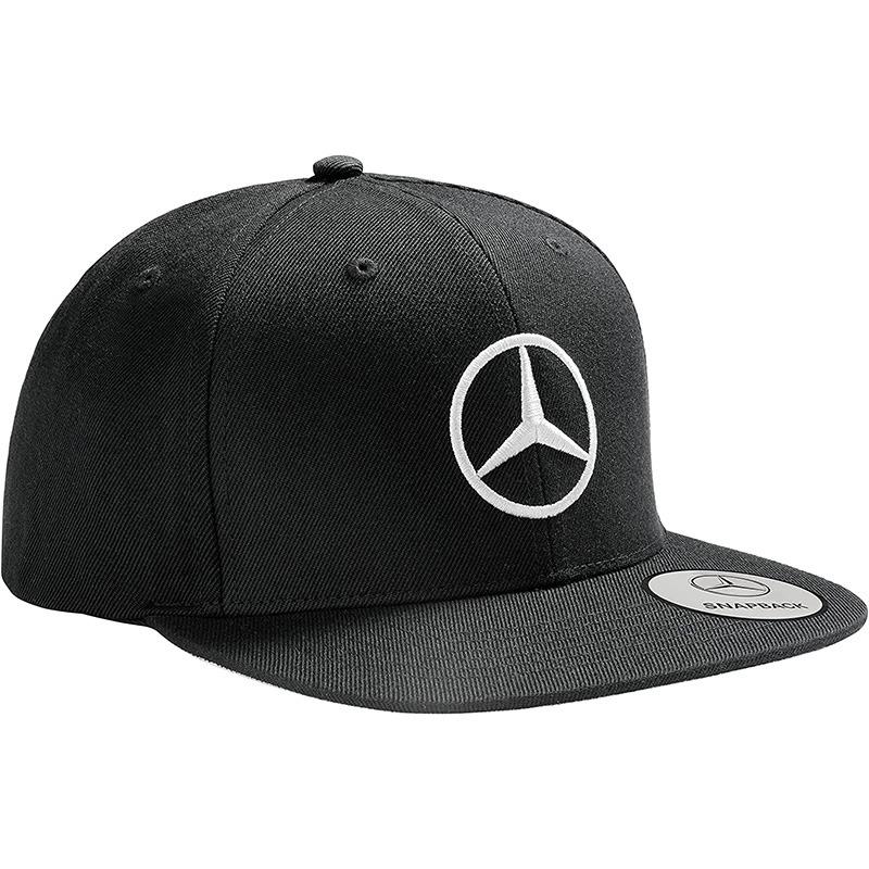 CHEAP LIKE NEW ORIGINAL MERCEDES FLAT BRIM CAP BLACK BASEBALL CAP