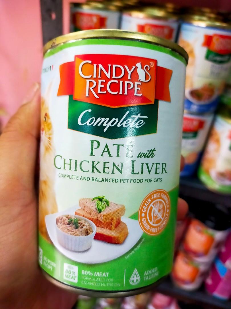 Cindy Recipe Complete 400g (Category: Pet Food) located in Pasig City. Submitted by sandras.petshop (Listing ID 1192905850, Image 3). Description: pate with chicken salmon chicken liver turkey beef tuna.