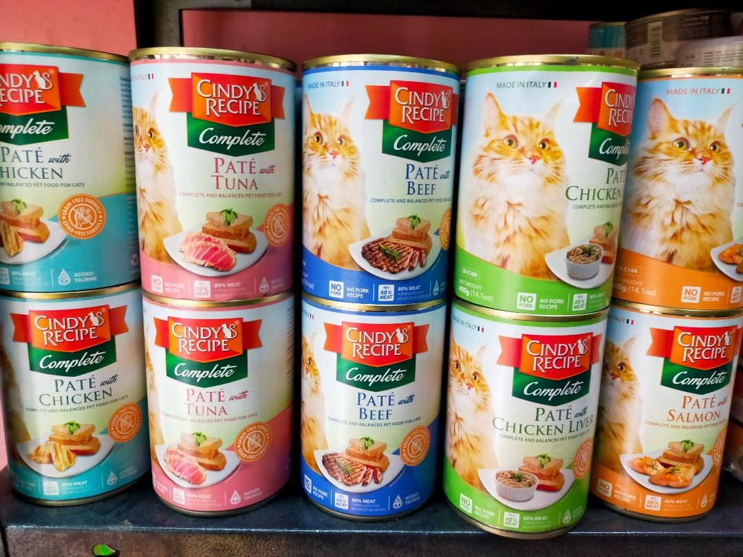 Cindy Recipe Complete 400g (Category: Pet Food) located in Pasig City. Submitted by sandras.petshop (Listing ID 1192905850, Image 1). Description: pate with chicken salmon chicken liver turkey beef tuna.