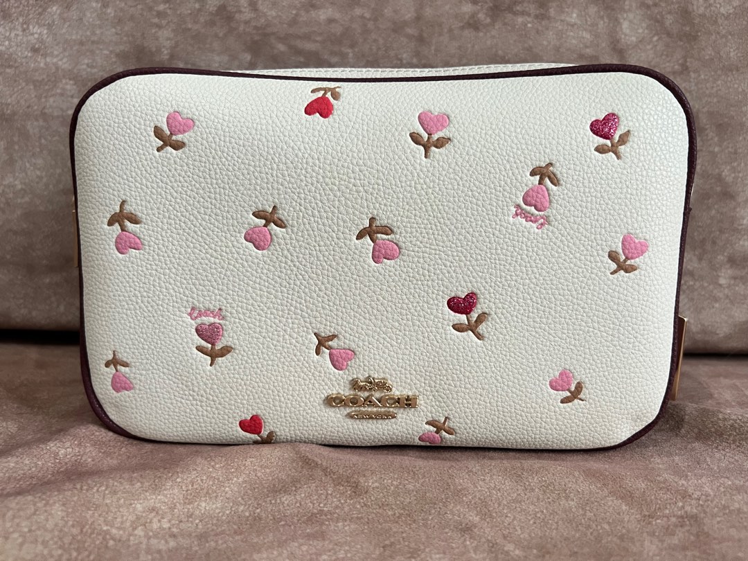 Coach Jes Crossbody Bag Heart Floral Print, Women's Fashion, Bags