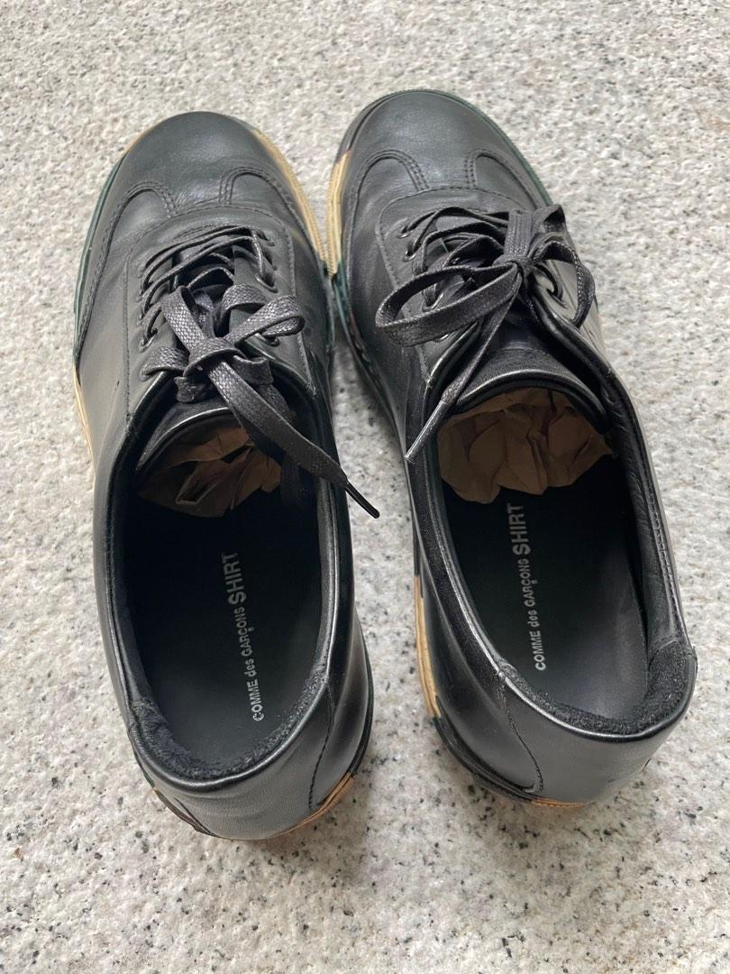 Cdg leather clearance shoes