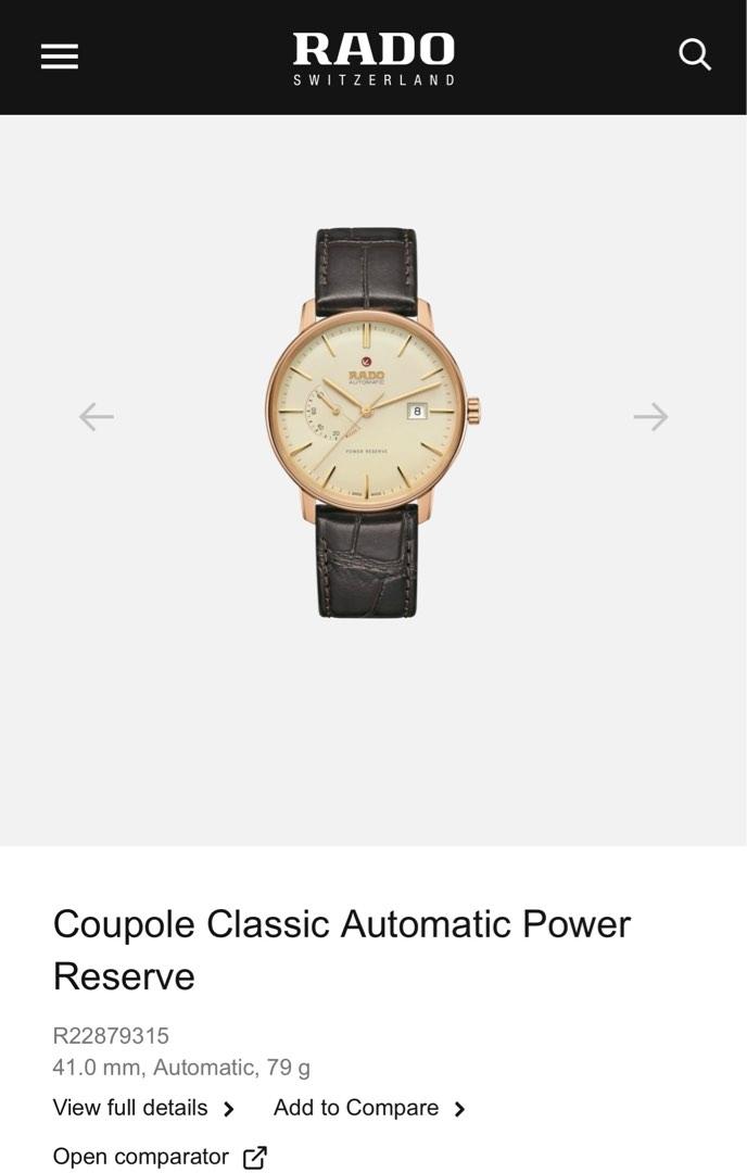Coupole Classic Automatic Power Reserve Luxury Watches on Carousell