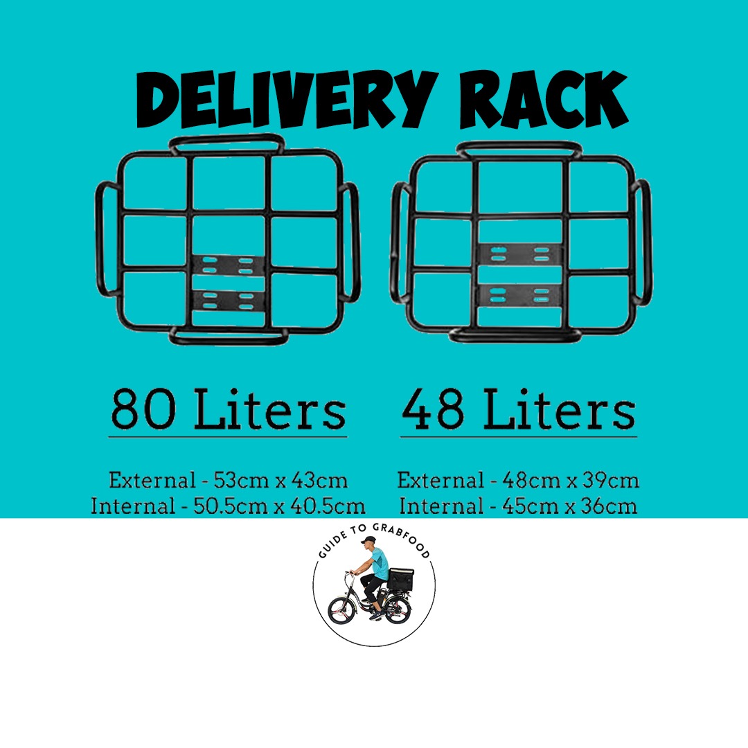 Delivery Rack Base 4 Handlebar 48L & 80L For MFC Magnetic Thermal Bag ...