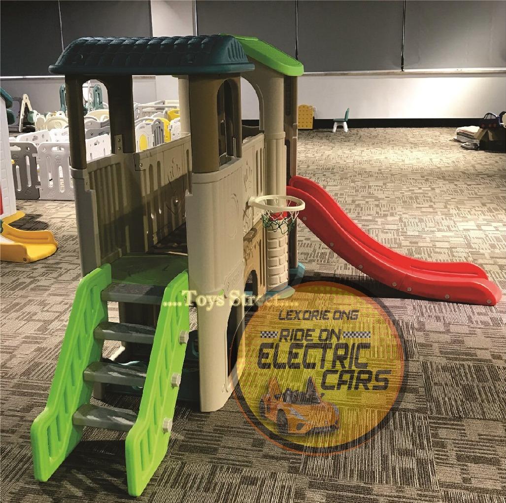 DELUXE CASTLE PLAYGROUND TUNNEL HOUSE WITH SLIDE, Hobbies & Toys, Toys